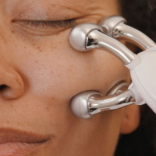 Lift your complexion with our microcurrent facial tool