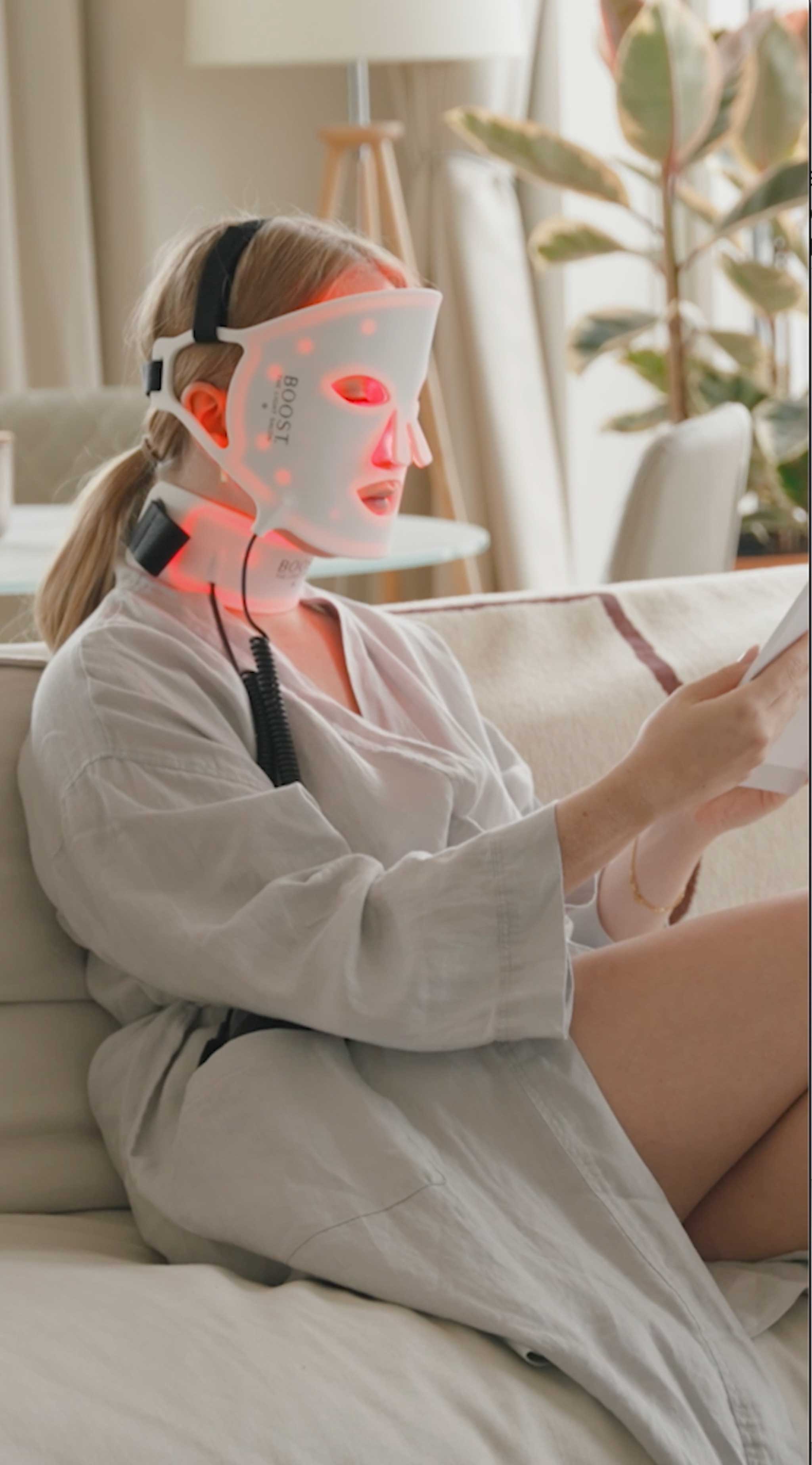 Boost LED Face Mask For Light Therapy At-Home
